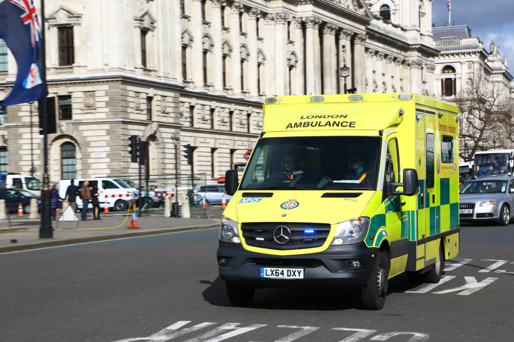 Ambulance in street