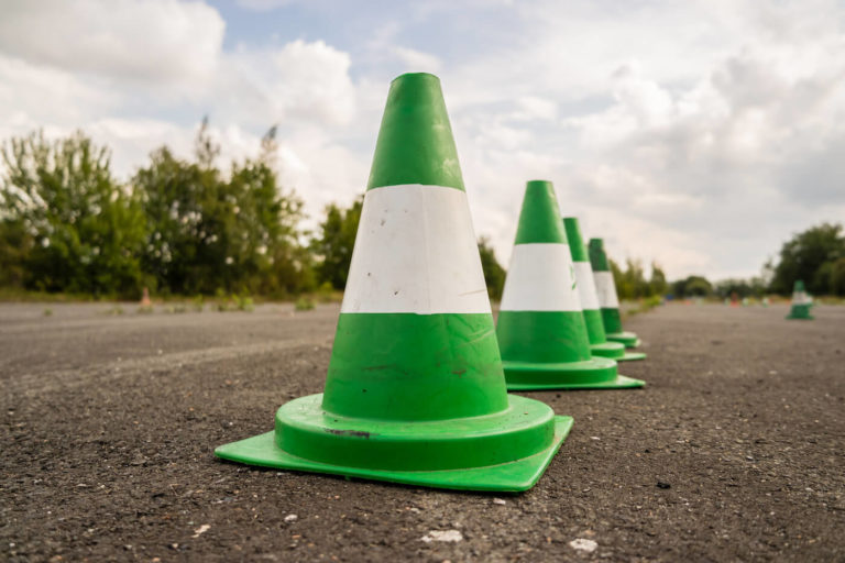 Green training cones